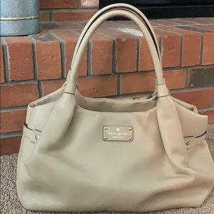Kate Spade double handle satchel - nude